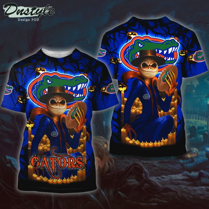 Florida Gators Jack Skellington Halloween 3D Hoodie Tshirt