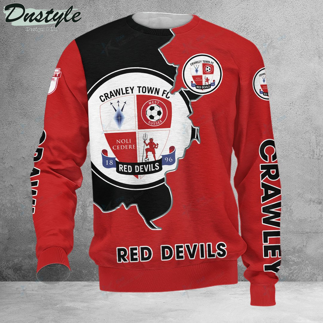 Crawley Town Red Devils Hoodie Tshirt