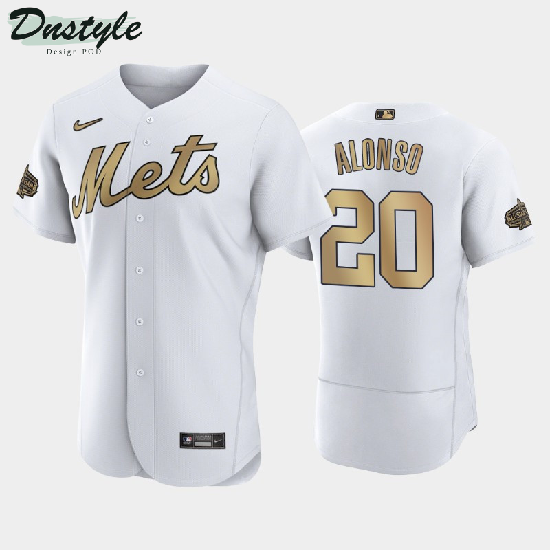 New York Mets Pete Alonso #20 2022 MLB All-Star Game White Jersey