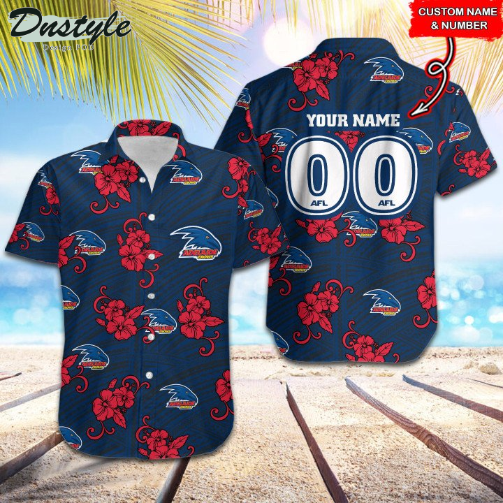 Personalized AFL Adelaide Crows Tribal Hawaiian Shirt