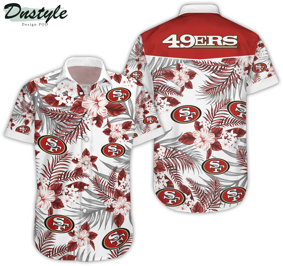 San Francisco 49Ers Hawaiian Shirt Beach Shorts