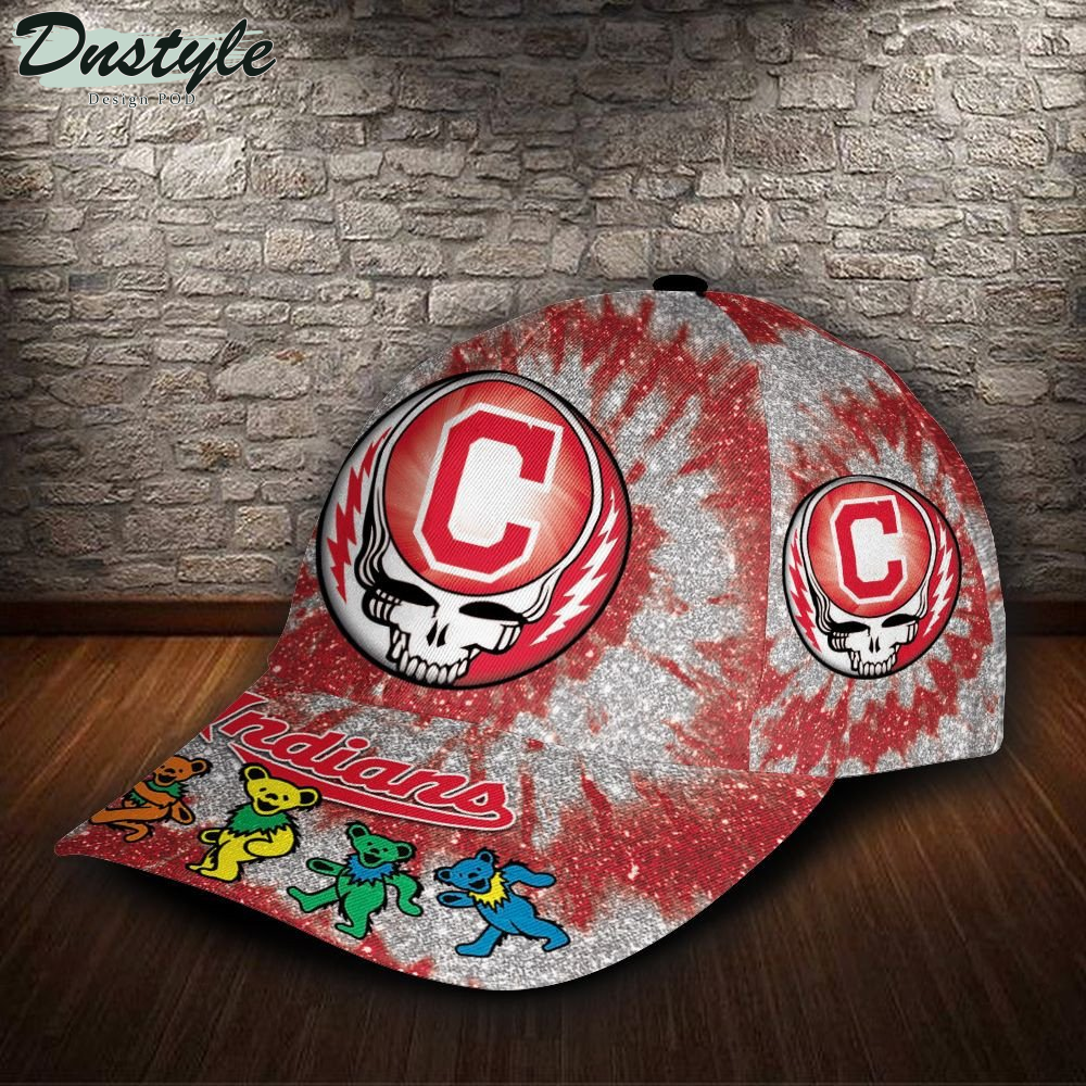Cleveland Indians And Grateful Dead Band Baseball Classic Cap