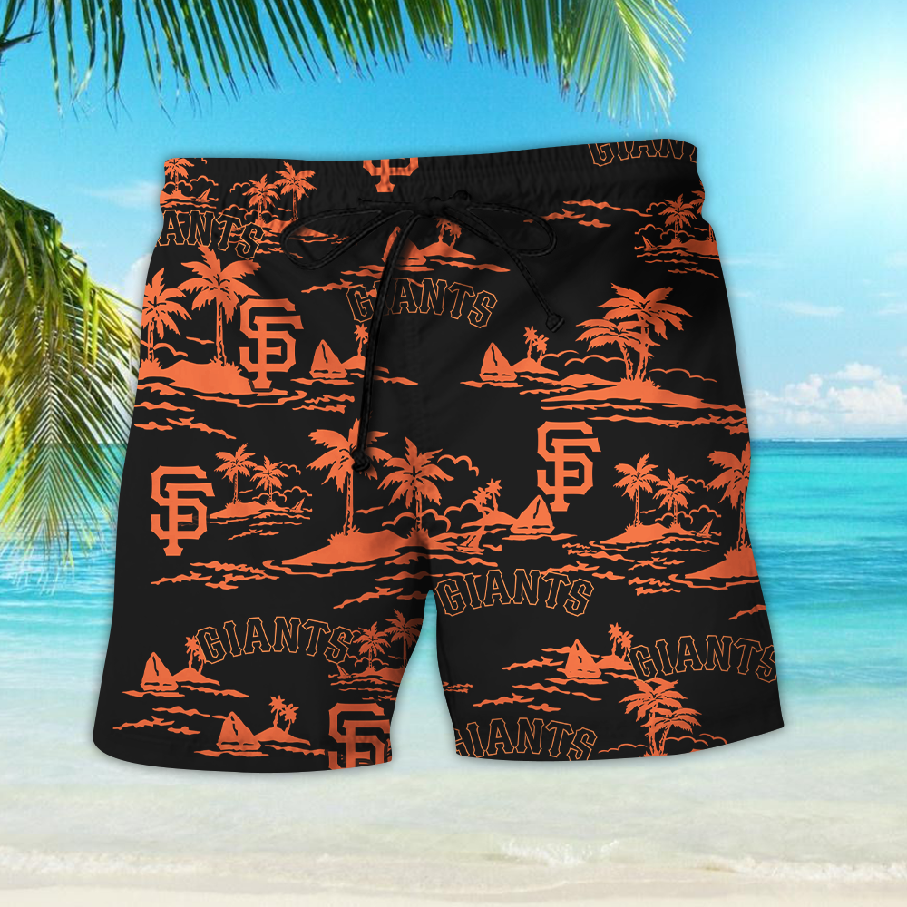 San Francisco Giants Vintage MLB Hawaiian Shirt Beach Shorts