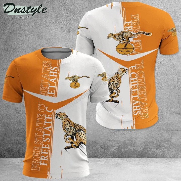 Free State Cheetahs Rugby 3d Hoodie Tshirt