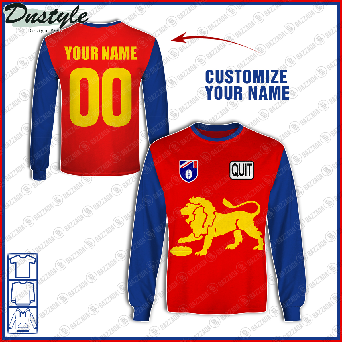 Fitzroy Lions FC 1995 Vintage Custom Hoodie Tshirt