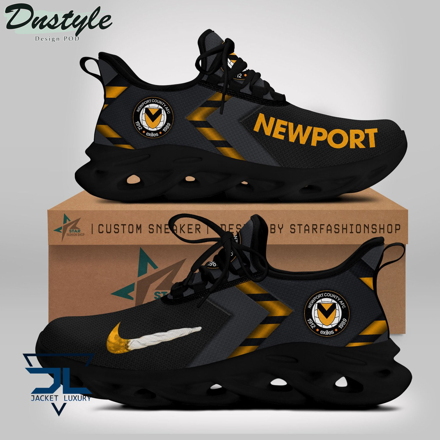 Newport County Nike Clunky Max Soul Sneakers