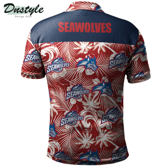Stony Brook Seawolves Tropical Seamless Polo Shirt