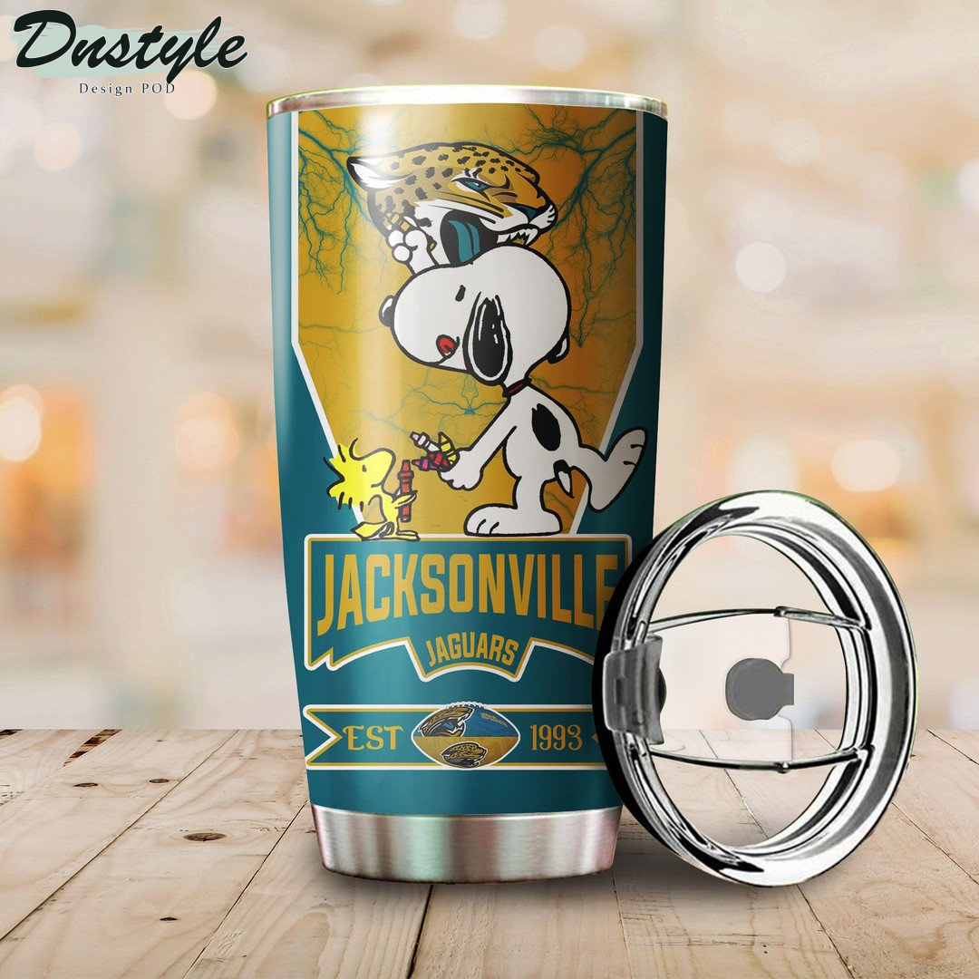 Jacksonville Jaguars Snoopy Tumbler