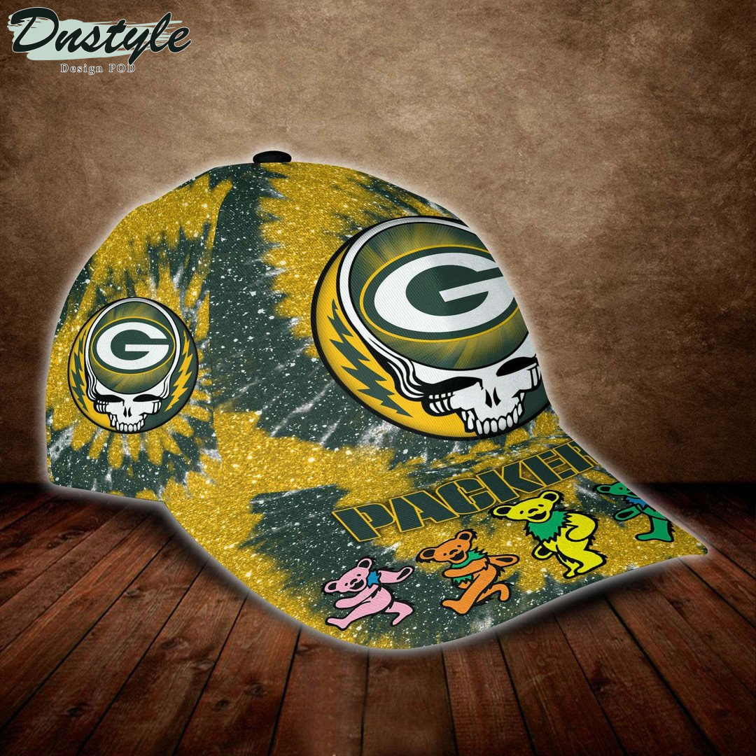 Green Bay Packers And Grateful Dead Band Baseball Classic Cap