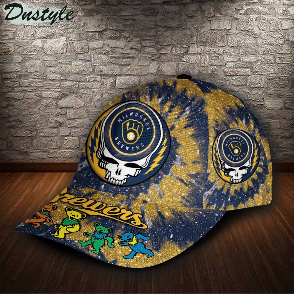 Milwaukee Brewers And Grateful Dead Band Baseball Classic Cap