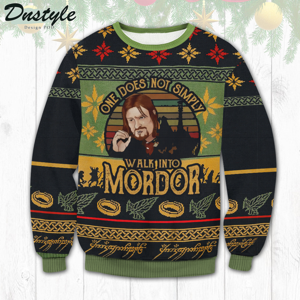 Lord Of The Ring Mordor Ugly Christmas Sweater