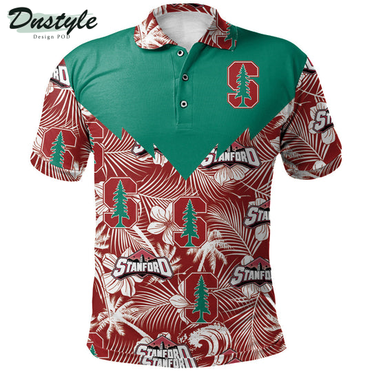 Stanford Cardinal Tropical Seamless Polo Shirt