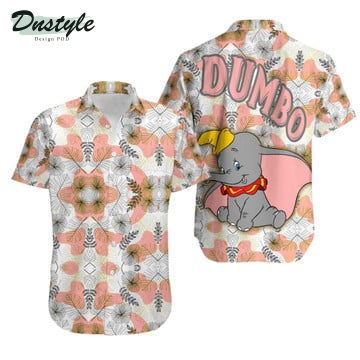 Dumbo Elephant Paisley Hawaiian Shirt
