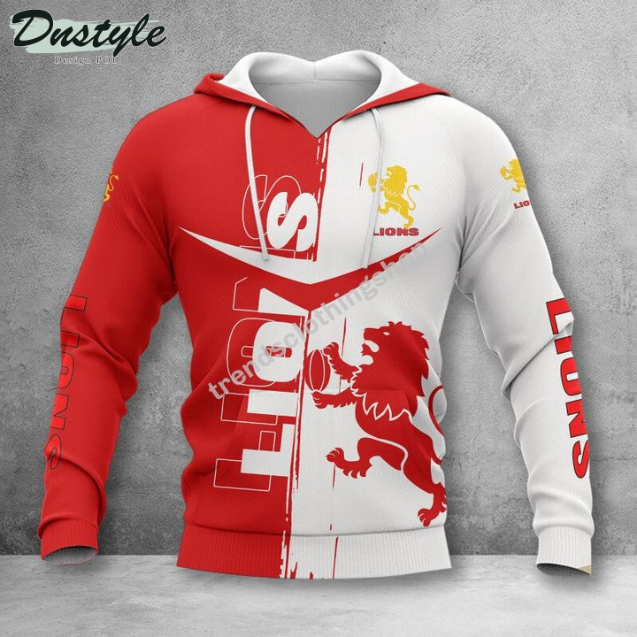 Golden Lions Rugby 3d Hoodie Tshirt