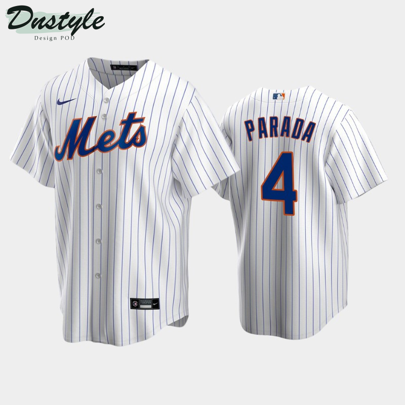 2022 MLB Draft New York Mets Kevin Parada #4 White Home Jersey