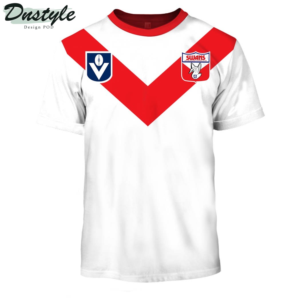 Sydney Swans FC Vintage Custom Hoodie Tshirt