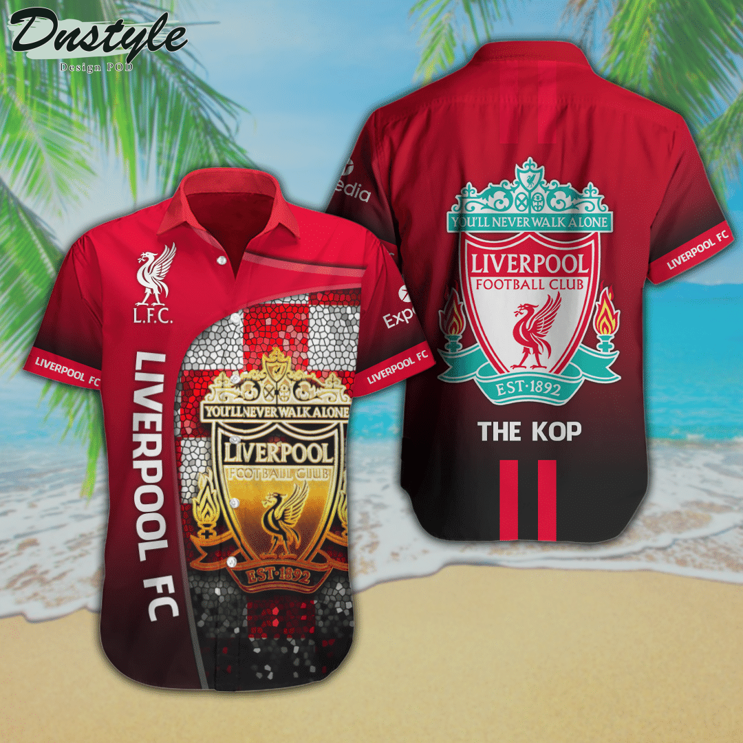 Liverpool FC 3d The Kop Hawaiian Shirt