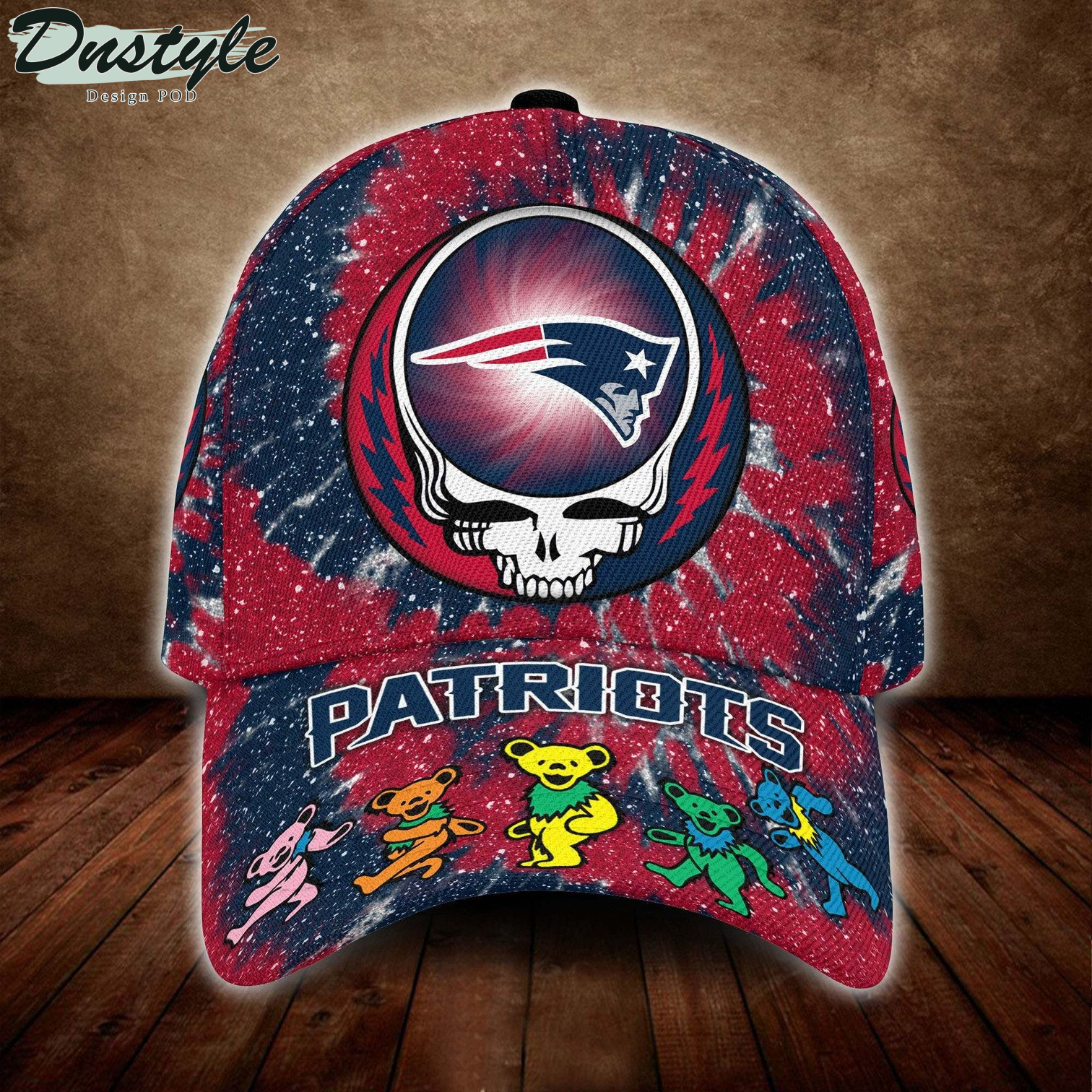 New England Patriots And Grateful Dead Band Baseball Classic Cap