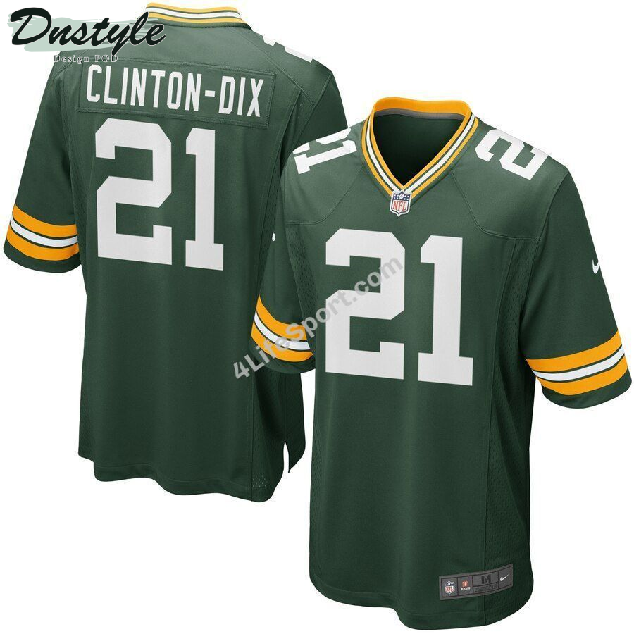 HaHa Clinton-Dix 21 Green Bay Packers Green Football Jersey