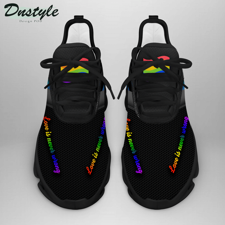 LGBT " Love Is Never Wrong " Max Soul Sneaker