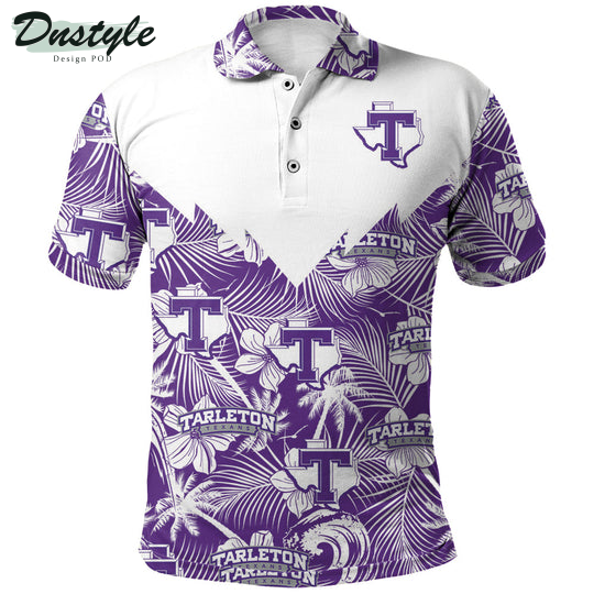 Tarleton State Texans Tropical Seamless Polo Shirt