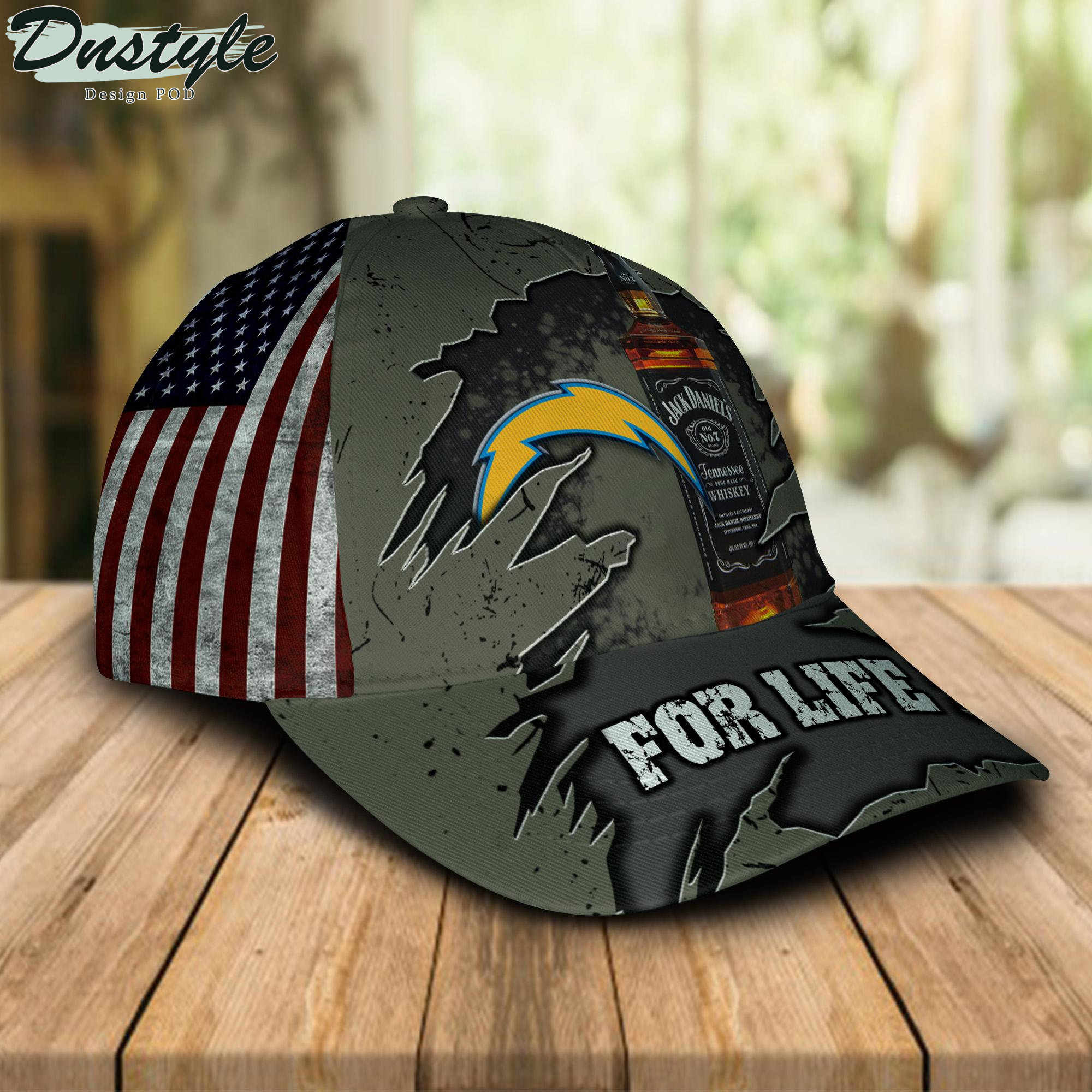 Los Angeles Chargers Jack Daniels For Life Classic Cap