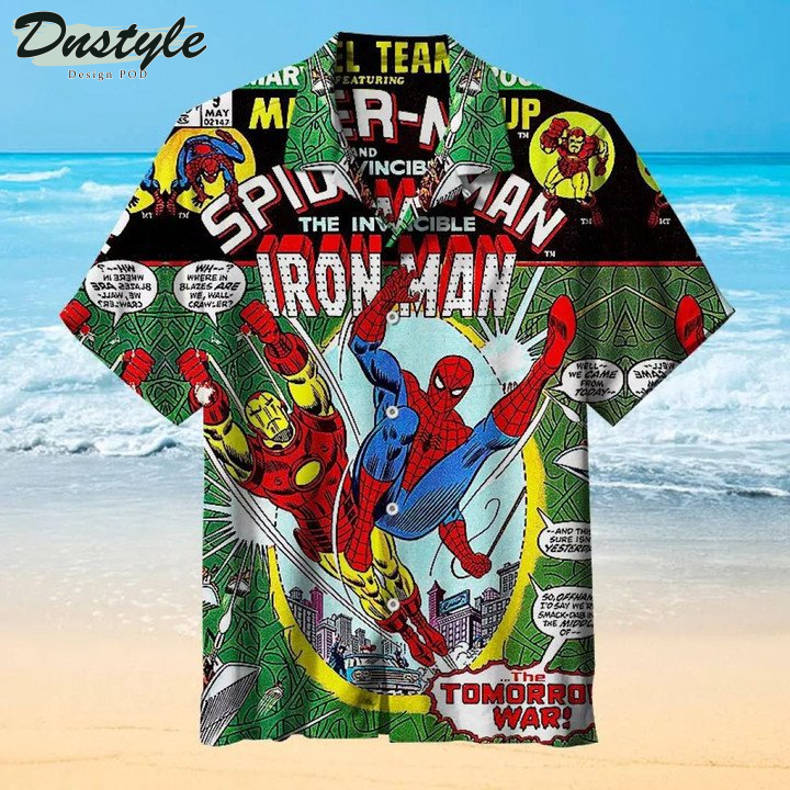 Spider Man & Iron Man Marvel Hawaiian Shirt