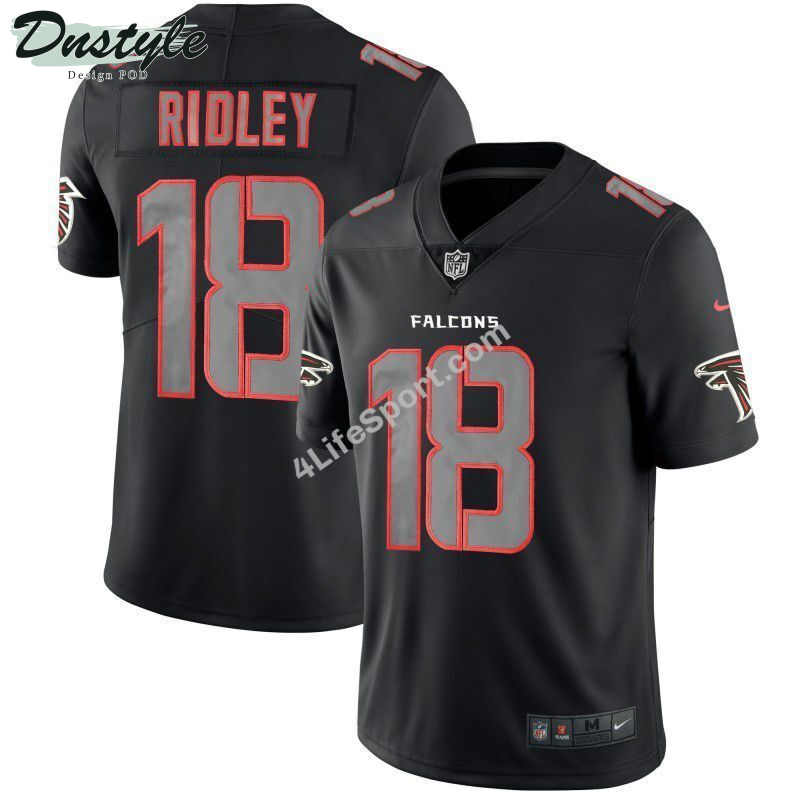 Calvin Ridley 18 Atlanta Falcons Black Red Football Jersey
