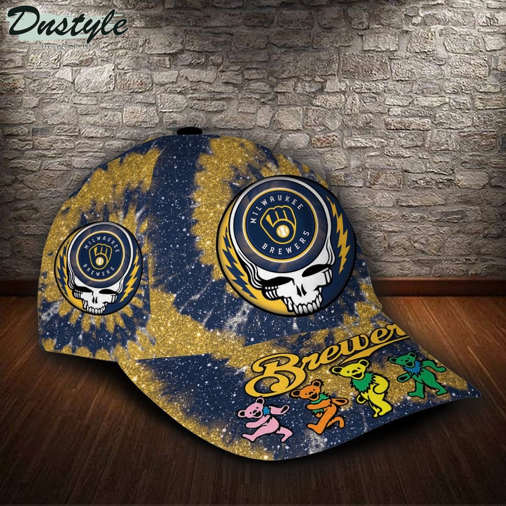 Milwaukee Brewers And Grateful Dead Band Baseball Classic Cap