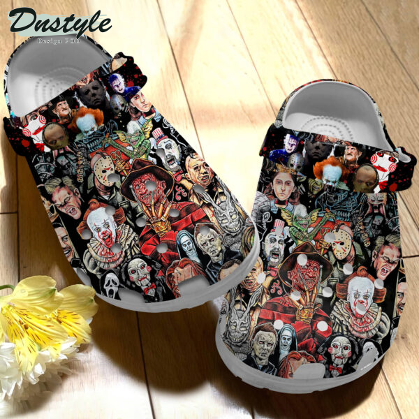 Just A Girl Who Loves Horror Movies Halloween Crocs Crocband Slippers