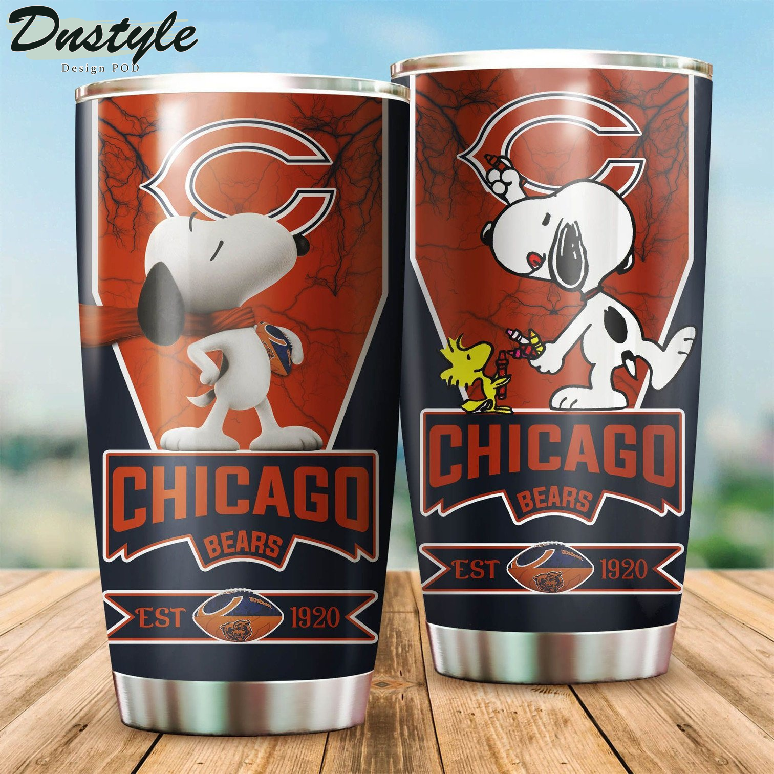 Chicago Bears Snoopy Tumbler