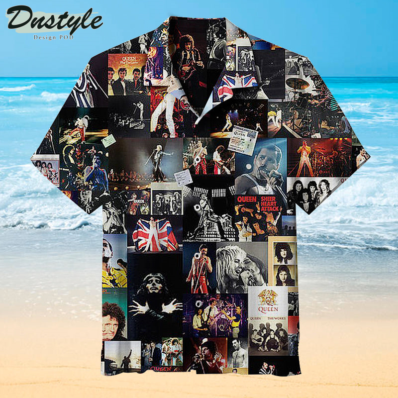 Queen Band Collage Hawaiian Shirt
