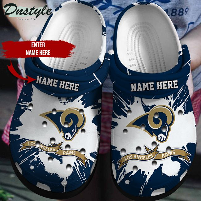 Los Angeles Rams Personalized Crocs Clog Shoes
