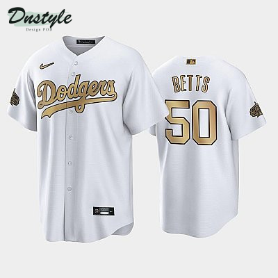 2022 MLB All-Star Game NL Los Angeles Dodgers White #50 Mookie Betts Jersey