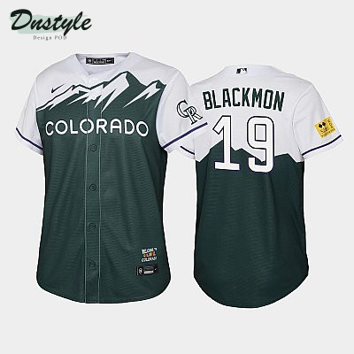 2022 City Connect Rockies #19 Charlie Blackmon Green Youth Jersey