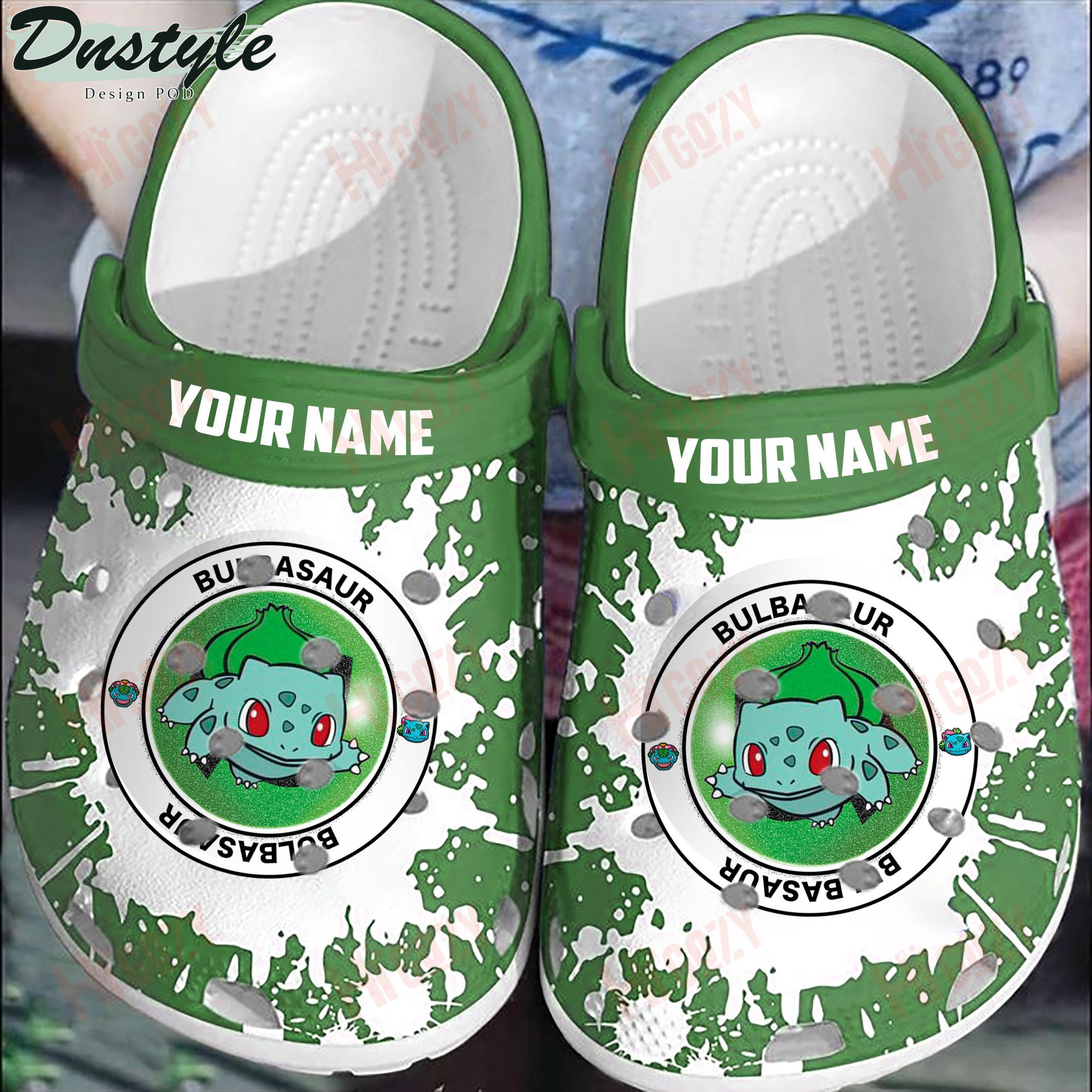 Personalized Higozy, Pokémon , Pokemon Bulbasaur Crocs Crocband Clog