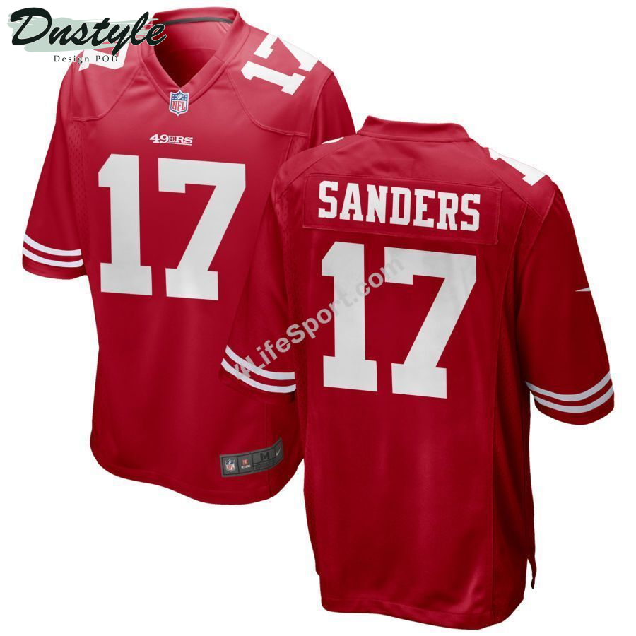Emmanuel Sanders 17 San Francisco 49ers Red Football Jersey
