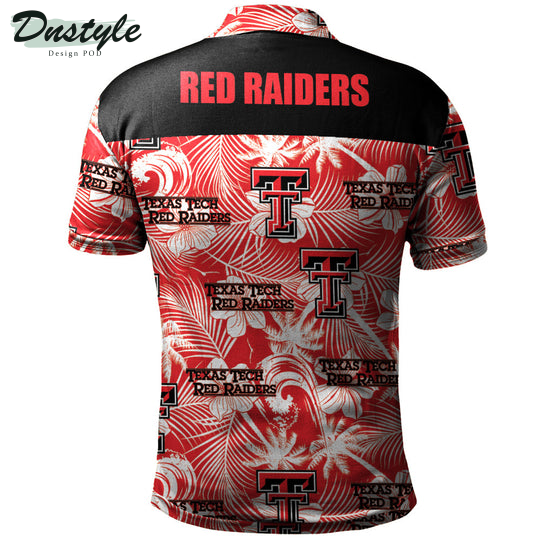 Texas Tech Red Raiders Tropical Seamless Polo Shirt