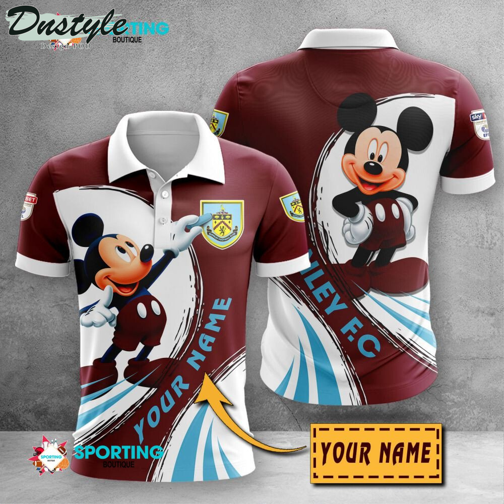 Burnley F.C Mickey Mouse Personalized Polo Shirt