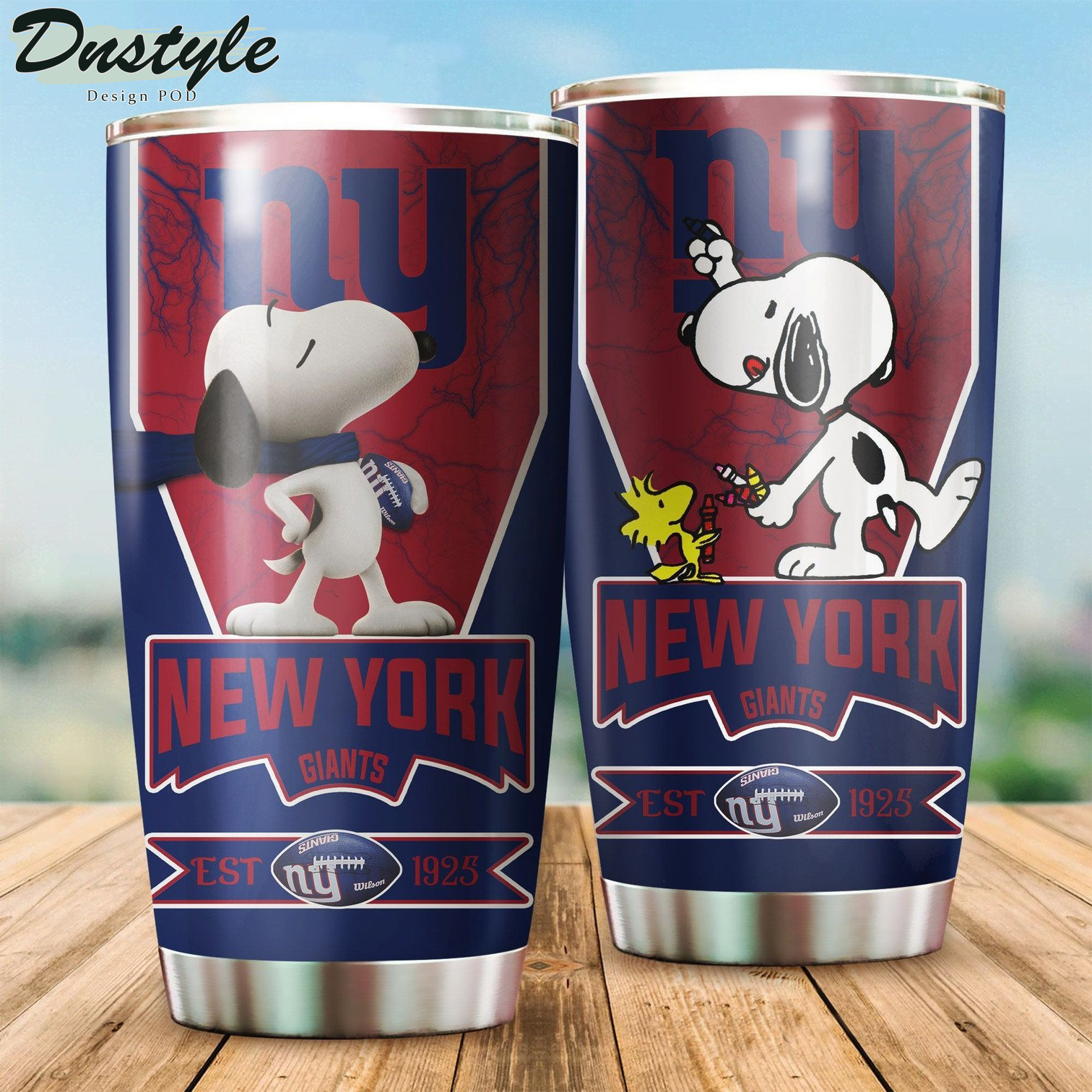 New York Giants Snoopy Tumbler