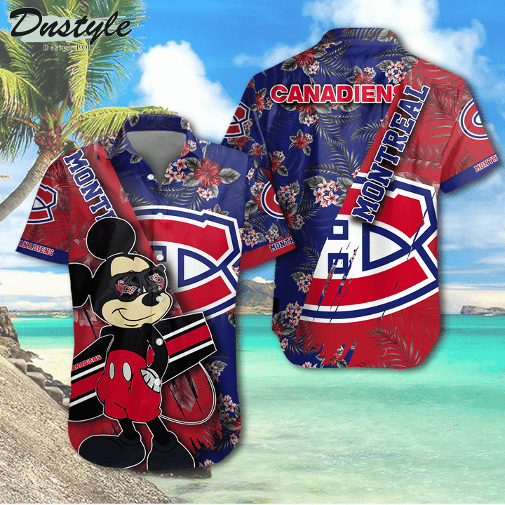 Montreal Canadiens Mickey Mouse Hawaiian Shirt