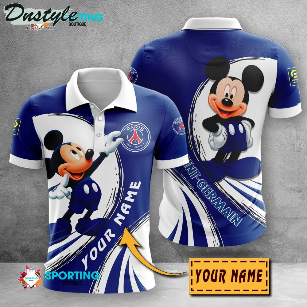 PSG Mickey Mouse Personalized Polo Shirt