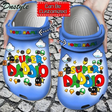 Super Daddio Custom Name Clog Crocs Shoes