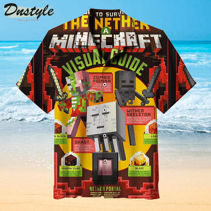 The Nether Minecraft Hawaiian Shirt