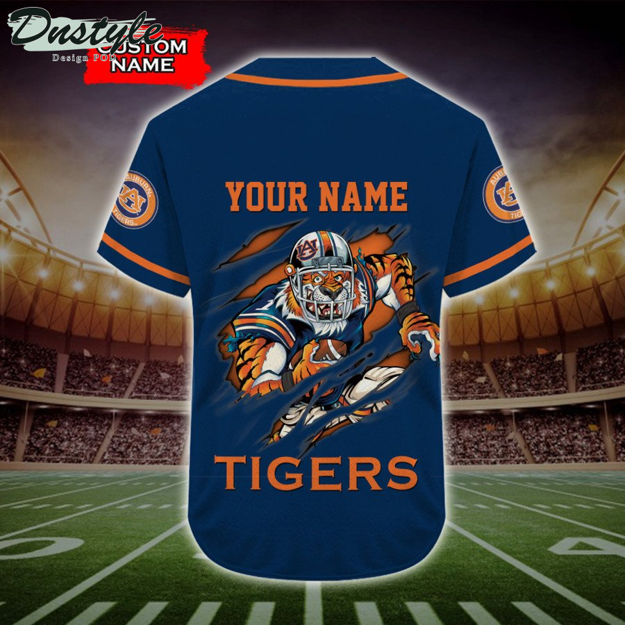 Personalized Auburn Tigers Mascot Baseball Jersey