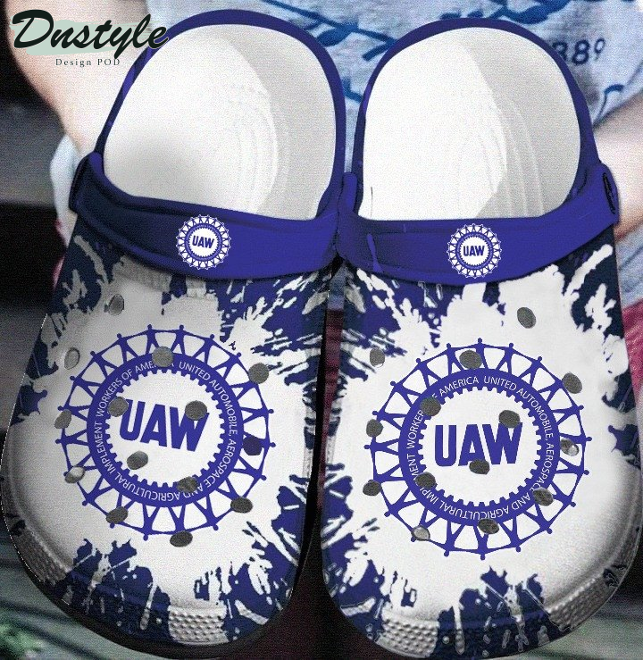 UAW Tie Dye Clog Crocs Shoes