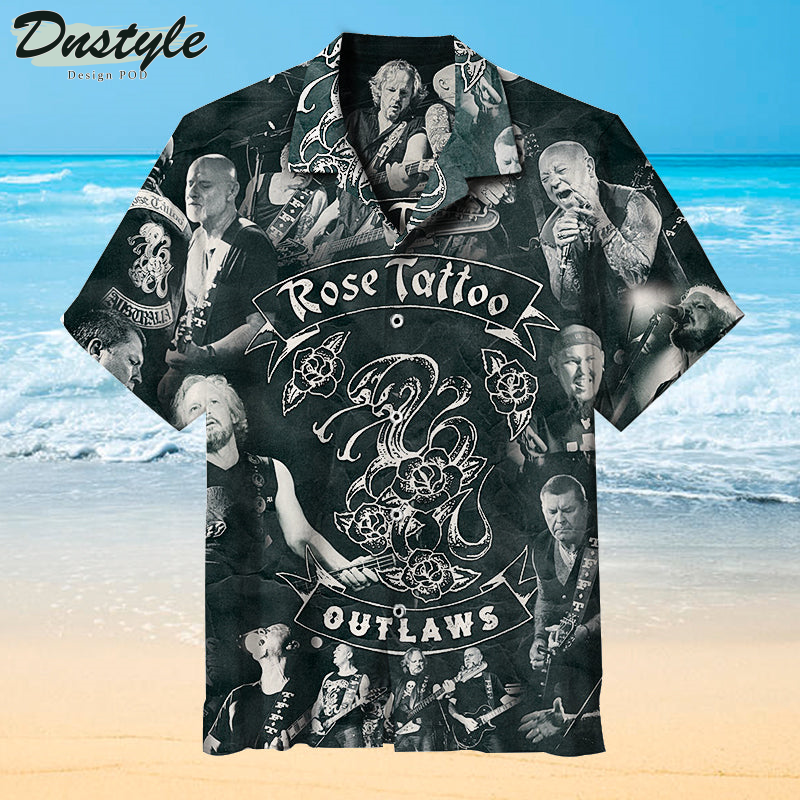 Rose Tattoo Outlaws Hawaiian Shirt