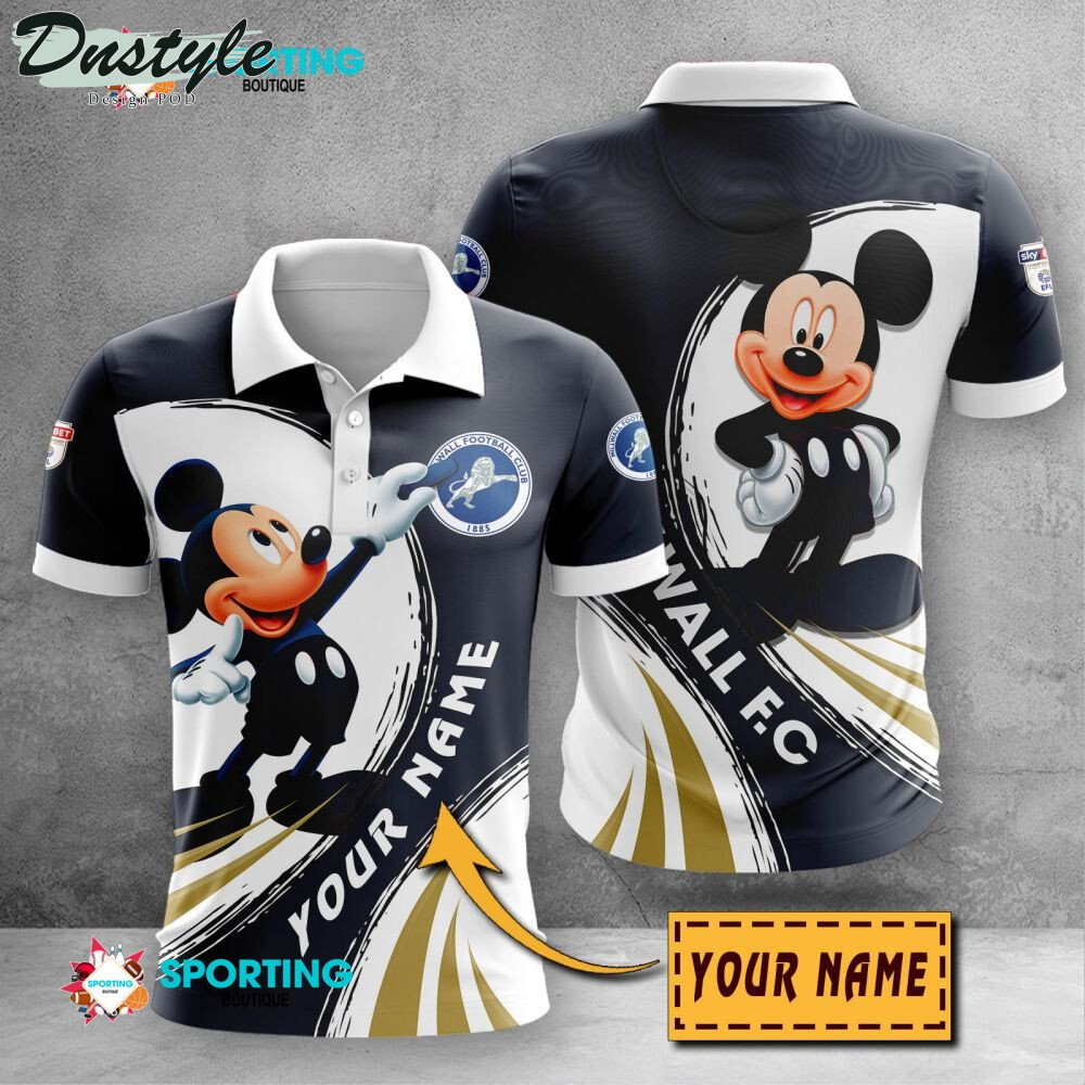 Millwall F.C Mickey Mouse Personalized Polo Shirt