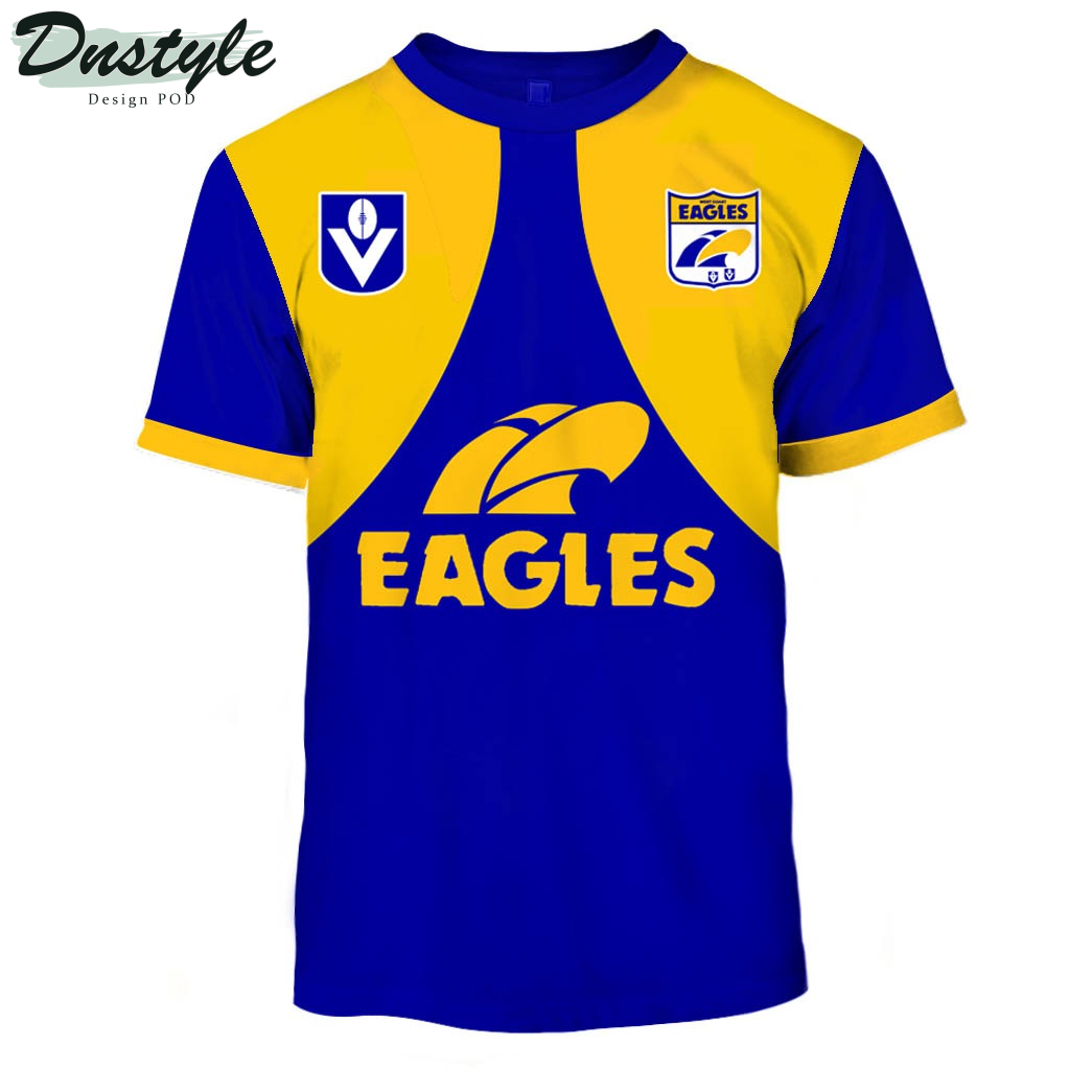 West Coast Eagles FC Version 2 Vintage Custom Hoodie Tshirt