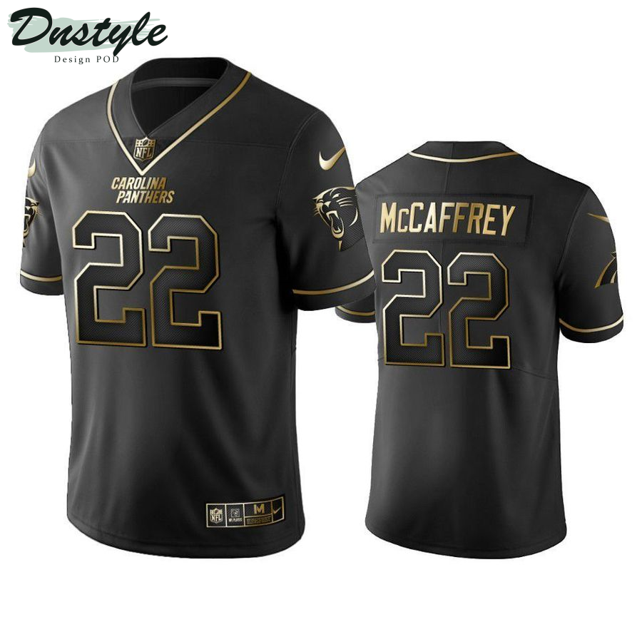 Christian McCaffrey 22 Carolina Panthers Black Football Jersey